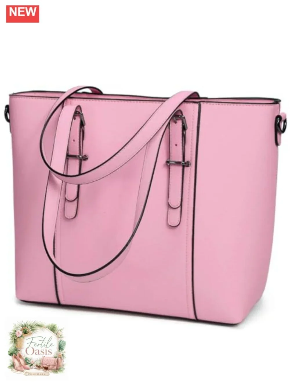 Women's Satchel Tote Shoulder Bag with Adjustable Strap